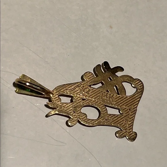 👩💐 ENGRAVED “#1 MOM” STAMPED AM 14 K GOLD MOTHER’S DAY PENDANT FOR NECKLACES - Picture 5 of 13